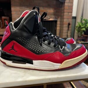 Nike Air Jordan‎ Flight SC-3 Black Red Basketball Shoes Men Size 9 Js